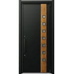ドアリモD50 高断熱ドア F64N K5（BE） 片開き 外額縁80B（厚見込） ストレート ブラック