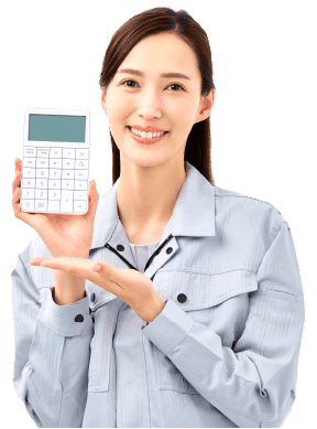 電卓　作業服