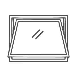 窓種アイコン（横すべり出し窓窓）