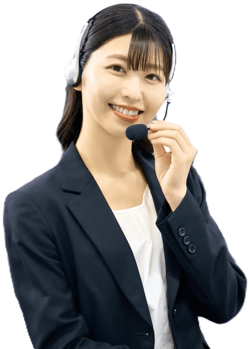 コールセンター笑顔の女性