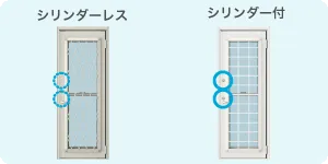 YKKAPドアリモ勝手口-2ロック仕様