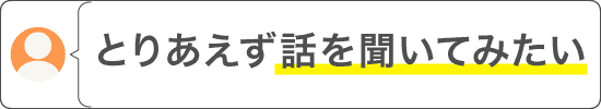 お問い合わせ例(とりあえず話を聞いてみたい)